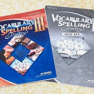 Abeka Vocabulary Spelling Poetry III 9th Grade Teacher Quiz Key